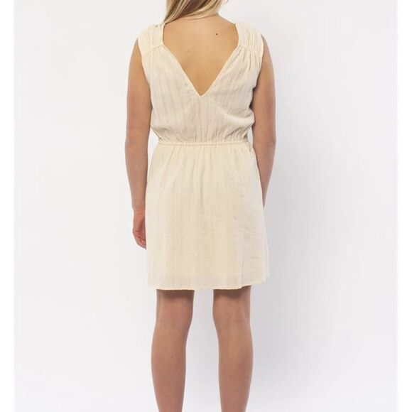 Sisstrevolution Ivory Bonnie Sleeveless Woven Mini Dress Small - Picture 9 of 9